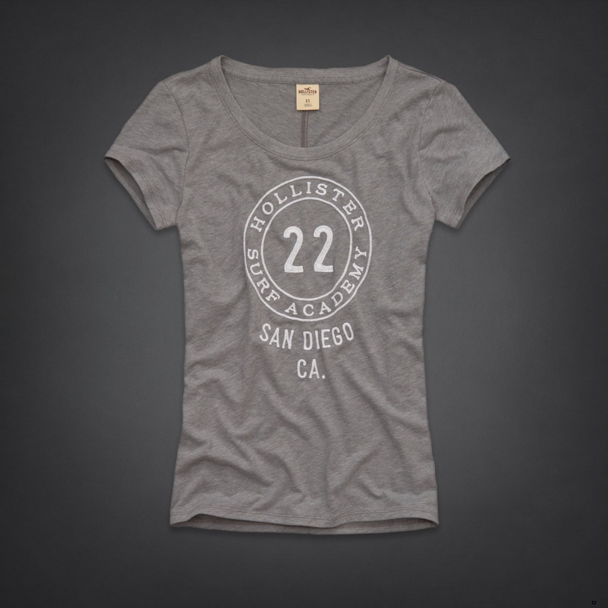 Hollister Mujeres De Cuello Redondo Corto Remera HCO4848